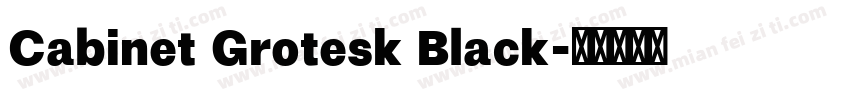 Cabinet Grotesk Black字体转换